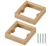Set di 2 distanziatori espandibili per presa singola, set completo di accessori di montaggio essenziali (bianco)