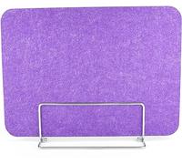 Set di 2 divisori da scrivania viola - 30 x 80 cm riduzione del rumore Visual Ber Office & Home Use Privacy Enhancement Focus Boost starnuti protezione workstation divisore