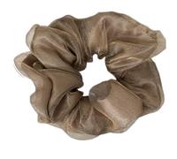 Set di 2 elastici per capelli da ragazza, in tinta unita, in tessuto a rete, con elastico per ridurre l'effetto crespo e la rottura dei capelli