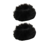 Set di 2 elastici per capelli in pelliccia sintetica | fasce morbide per capelli | 4,72 pollici Chouchou Fourrure | Elastici Capelli Pelliccia | 2 pezzi Faux Rabbit Hair Scrunchies | Ponytail Holder