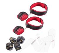Set di 2 elementi per la immobilizzazione durante lo yoga: kit integrato di supporto per mani e gambe, materiale in nylon nero e rosso