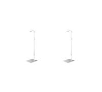 Set di 2 espositori regolabili in altezza per borse e borse, colore argento, Set da 2 (argento), M, come descrizione