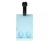 Set di 2 Etichette per Bagagli, Eccezionale Cappello da Cuoco Galleggiante Blu Etichette Identificative per Bagagli con Cinturino da Polso Staccabile e Biglietto d'Indirizzo per Borsa da Viaggi