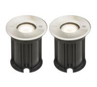 Set di 2 faretti da incasso per esterni luci da terra per sentieri in acciaio inox spot per garage carrabile lampade IP65