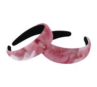 Set di 2 fasce larghe in velluto da donna, accessori per capelli rosa coniglietto accessori per capelli imbottiti fasce per capelli di bellezza per ragazze fasce per capelli spesse