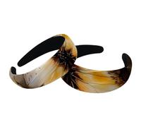 Set di 2 fasce larghe in velluto da donna, accessori per pittura a farfalla bianca, fasce imbottite per capelli di bellezza, fasce per capelli spesse per ragazze