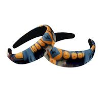 Set di 2 fasce larghe in velluto da donna, accessori per volanti nautici, accessori per ancora, fasce imbottite per capelli di bellezza, fasce per capelli spesse per ragazze