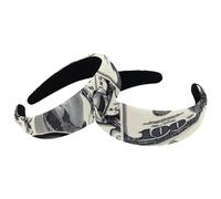 Set di 2 fasce larghe in velluto da donna, accessori vintage con teschi e dollari, fasce imbottite per capelli di bellezza, fasce per capelli spesse per ragazze