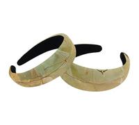 Set di 2 fasce larghe in velluto da donna, accessori vintage per paesaggi marittimi, fasce imbottite per capelli di bellezza, fasce per capelli spesse per ragazze
