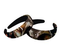 Set di 2 fasce larghe in velluto da donna, con farfalle e margherite, accessori per capelli imbottiti, fasce per capelli di bellezza per ragazze