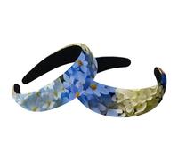 Set di 2 fasce larghe in velluto da donna, con margherite floreali e farfalle, accessori per capelli imbottiti, fasce per capelli di bellezza per ragazze spesse