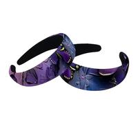 Set di 2 fasce larghe in velluto da donna, con margherite viola, farfalle e accessori imbottiti per capelli di bellezza per ragazze fasce per capelli spesse