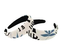 Set di 2 fasce larghe in velluto da donna, con motivo a dinosauri e sagome di albero, accessori imbottiti, fasce per capelli di bellezza per ragazze spesse