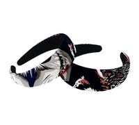 Set di 2 fasce larghe in velluto da donna, con motivo a gufi, accessori per capelli, imbottite, per ragazze