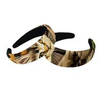 Set di 2 fasce larghe in velluto da donna, con motivo gattino e girasoli, accessori imbottiti, fasce per capelli di bellezza per ragazze spesse