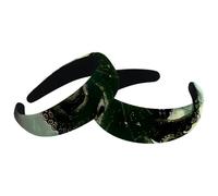 Set di 2 fasce larghe in velluto da donna, con tentacoli di polpo neri, accessori nautici per navi imbottite, fasce per capelli di bellezza per ragazze fasce per capelli spesse