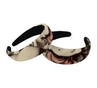 Set di 2 fasce larghe in velluto da donna, con teschi e rosa dollaro, accessori per capelli imbottiti, fasce per capelli di bellezza per ragazze spesse