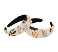 Set di 2 fasce larghe in velluto da donna, motivo animali della foresta dei cartoni animati, accessori imbottiti, fasce per capelli di bellezza per ragazze