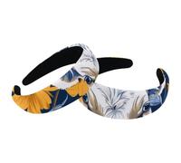 Set di 2 fasce larghe in velluto da donna, motivo mucca, girasoli, accessori imbottiti, fasce per capelli di bellezza per ragazze, fasce spesse per capelli