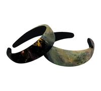 Set di 2 fasce larghe in velluto per donne, accessori per capelli con api della galassia dell'universo, fasce imbottite per capelli di bellezza, fasce per capelli spesse per ragazze