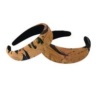 Set di 2 fasce larghe in velluto per donne, con motivo dinosauri su accessori in legno, fasce imbottite per capelli, fasce per capelli di bellezza per ragazze spesse