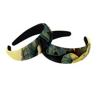 Set di 2 fasce larghe in velluto per donne, elefanti, girasole, accessori per pittura, fasce imbottite per capelli di bellezza, fasce per capelli spesse per ragazze