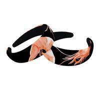 Set di 2 fasce larghe in velluto per donne, gamberetti e frutti di mare, accessori per la testa imbottiti, fasce per capelli di bellezza per ragazze fasce per capelli spesse