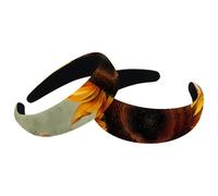 Set di 2 fasce larghe in velluto per donne, girasoli, accessori per pittura vintage, fasce imbottite per capelli di bellezza, fasce per capelli spesse per ragazze