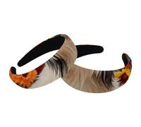 Set di 2 fasce larghe in velluto per donne, girasoli per cani, farfalle, accessori per la testa, fasce imbottite per capelli di bellezza per ragazze fasce per capelli spesse