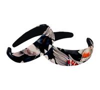 Set di 2 fasce larghe in velluto per donne, Koi Fish Lotus Art Painting, accessori imbottiti, fasce per capelli di bellezza per ragazze, fasce spesse per capelli