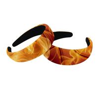 Set di 2 fasce larghe in velluto per donne, modelli di pallacanestro, accessori imbottiti, fasce per capelli di bellezza per ragazze, fasce spesse per capelli