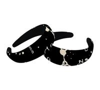 Set di 2 fasce larghe in velluto per donne, modello di chimica, accessori per la testa, imbottite, fasce per capelli di bellezza per ragazze spesse
