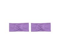 Set di 2 fasce per capelli con stampa leopardata, regolabili, ad alta elasticità, accessori per lo styling dei capelli, per lo sport, corsa, viola chiaro