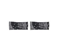 Set di 2 fasce sportive all'uncinetto, fascia larga per il sudore, ad alta elasticità, accessori per lo styling dei capelli, per lo sport, yoga, cachemire