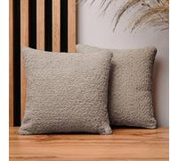 Set di 2 federe cuscini divano 30 x 30 cm Cappucino quadrato - in tessuto di ciniglia, con cerniera - federa cuscino 30x30 decorative per divano, soggiorno, camera da letto, ufficio