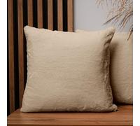 Set di 2 federe cuscini divano 45x45 cm sabbia quadrato - in finta pelliccia, con cerniera - federa cuscino 45x45 decorative per divano, soggiorno, camera da letto