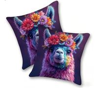 Set di 2 Federe Cuscino 55x55cm Velluto, Esterno Cuscini Impermeabili Decorative per Divano Soggiorno Camera da Letto Giardino Balcone, Moderni Minimalisti Cerniera Invisibile, Colore Alpaca, D-100
