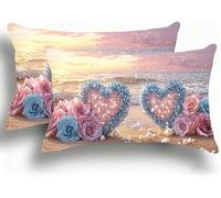 Set di 2 Federe Cuscino Letto, Decorativi Cuscini per Divano Amore Lino Federa Cuscino 30x60,Rettangolare Cuscini per Divano, Cerniera Nascosta, Soggiorno, Esterno, Decorazione Farfalla 1 W0VJ-232