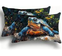 Set di 2 Federe Cuscino Letto, Decorativi Cuscini per Divano Tartarughe Marine Velluto Federa Cuscino 30x60,Rettangolare Cuscini per Divano, Cerniera Nascosta, Soggiorno,Decorazione Pittura W0VJ-36