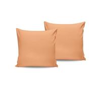 Set di 2 federe in morbido cotone, 80 x 80 cm, 100% cotone Ranforce, 117 g/m², ideale per camere da letto accoglienti e decorazioni eleganti