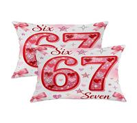 Set di 2 federe per cuscini a forma di cuori, con stelle e fiocchi di stelle, color pesca, in morbido velluto, lavabile, per casa, camera da letto, soggiorno, divano, decorazione 50 x 30 cm