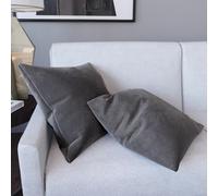 Set di 2 Federe Per Cuscini In Velluto Morbido e Resistente Copricuscini Per Divano Poltrona Soggiorno Arredo Arredamento Casa Design Moderno Elegante Con Cerniera Invisibile