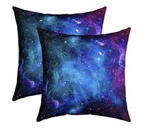 Set di 2 federe per cuscino con cielo stellato per divano letto, 60 x 60 cm, in microfibra, per sedia auto, giardino, con cerniera, per divano, camera da letto, soggiorno, federa per cuscino, colore:
