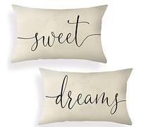 Set di 2 federe per cuscino con Sweet Dreams, 30,5 x 50,8 cm, decorazione rustica, decorazione lombare, regalo di inaugurazione della casa, decorazione per la camera familiare