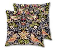 Set di 2 federe per cuscino William Morris Fragole Ladro Floreale Art Nouveau, per divano o camera da letto, federe decorative