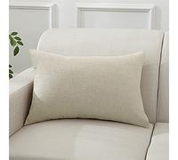 Set di 2 federe rettangolari 50 x 70 cm, semplicità, design pied de poule, tessuti misti leggeri, diverse opzioni di colore, elegante decorazione per la casa, verde oliva