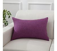 Set di 2 federe rettangolari 60 x 80 cm, semplicità, design pied de poule, tessuti misti, colori vivaci, ideali per la decorazione della casa, eleganti e versatili