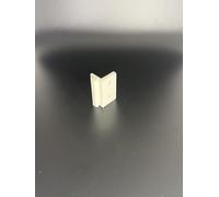 Set di 2 feltrini a forma di L, per profili in alluminio, tipo I, scanalatura 5, 20 x 20 mm, colore bianco