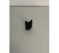 Set di 2 feltrini a forma di L, per profili in alluminio, tipo I, scanalatura 5, 20 x 20 mm, colore nero