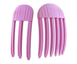 Set di 2 fermagli per capelli a forma di teschio alto a 3/6 denti, non lasciano traccia, per una facile acconciatura, accessorio fisso sulla fronte per un volume istantaneo, ideale per un look senza